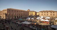 Antiques market in Piazza Grande